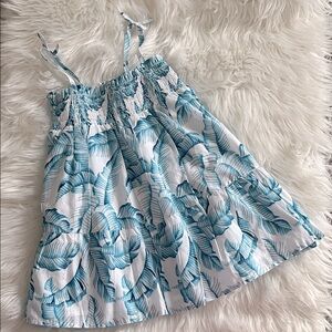 Janie and Jack Blue Leaf Print dress